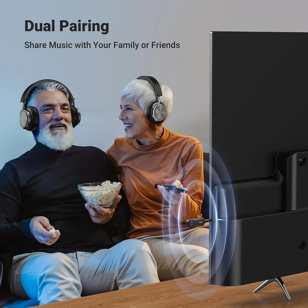UGREEN CM403 AUX siųstuvas / imtuvas, Bluetooth 5.0 (juodas)