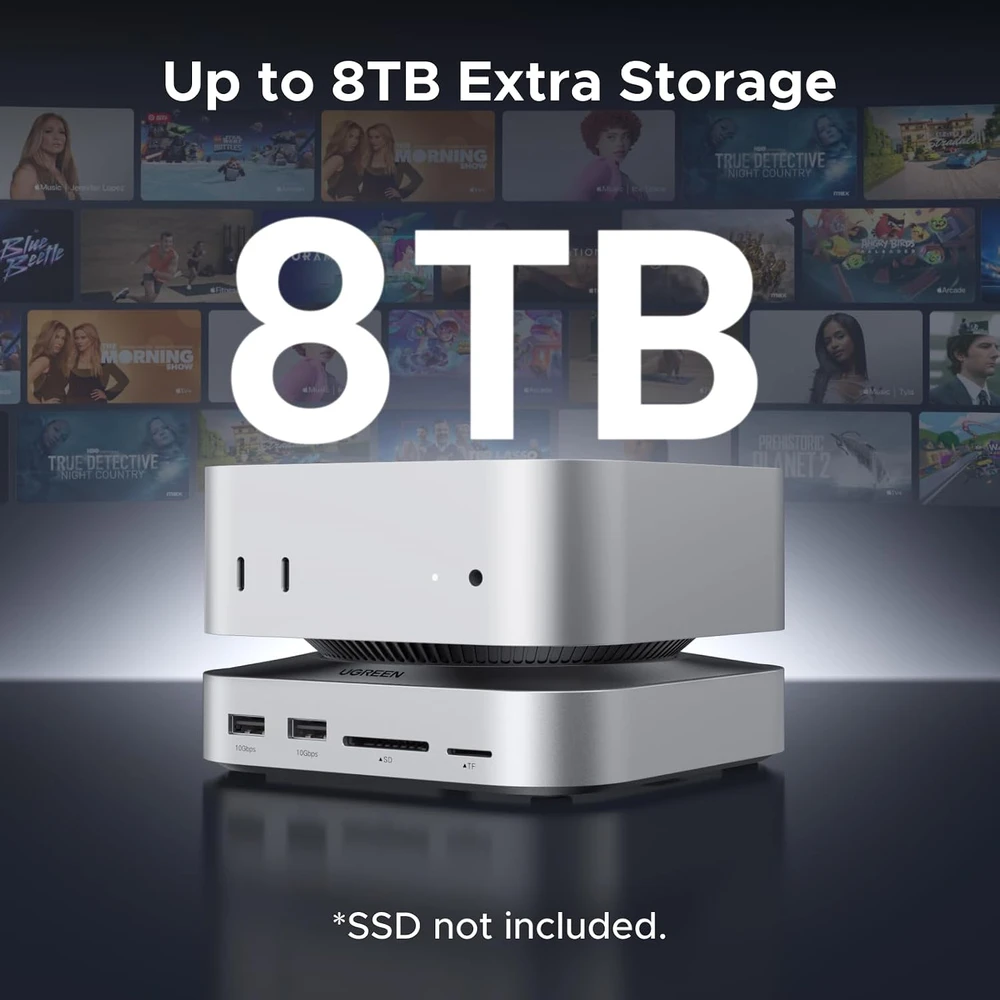UGREEN USB-C į Mac Mini M4/M4 Pro 11w1 - pilka