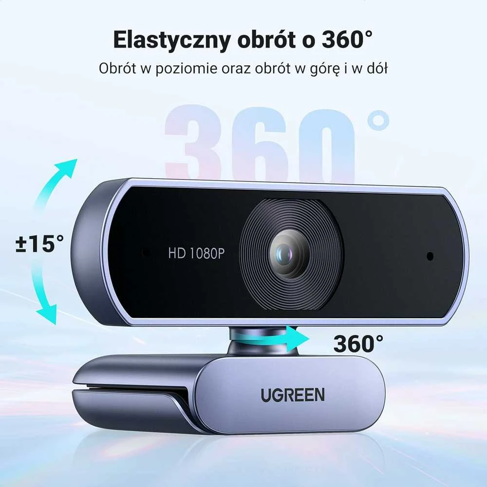 Ugreen Internetinė USB kamera HD 1080p su mikrofonu
