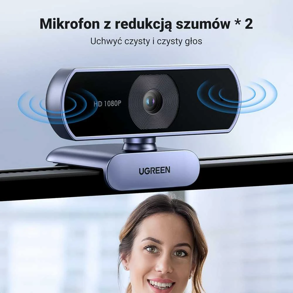 Ugreen Internetinė USB kamera HD 1080p su mikrofonu