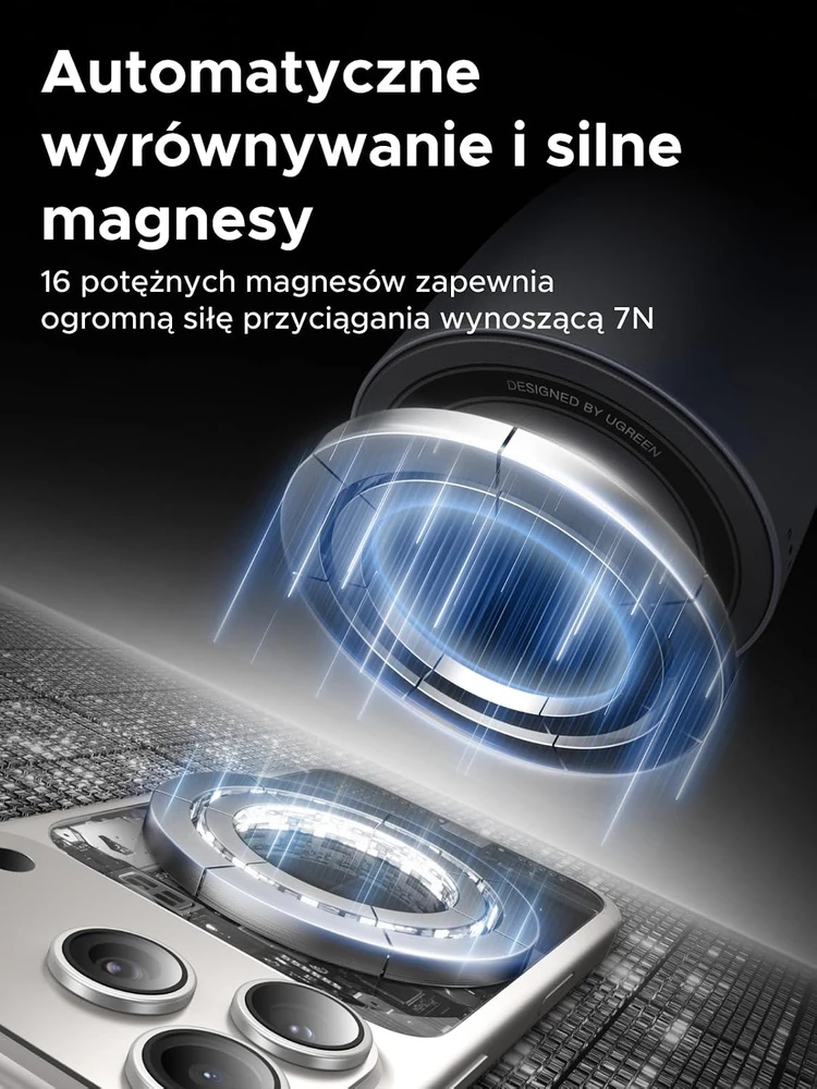 Įkroviklis indukcinė UGREEN W751 30W 2w1