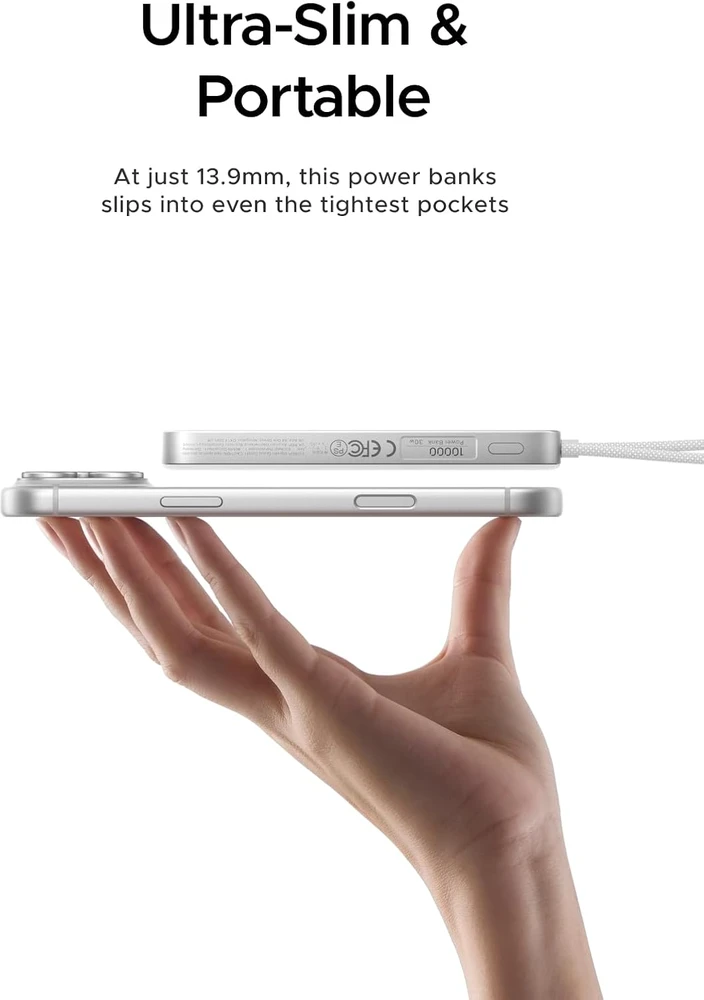 UGREEN magnetinis belaidis powerbankas 10000 mAh Qi2 15W USB-C 30W PB570