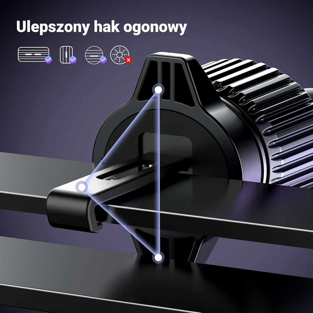 UGREEN magnetinis MagSafe automobilinis telefono laikiklis 2‑in‑1, mėlynas, 25704