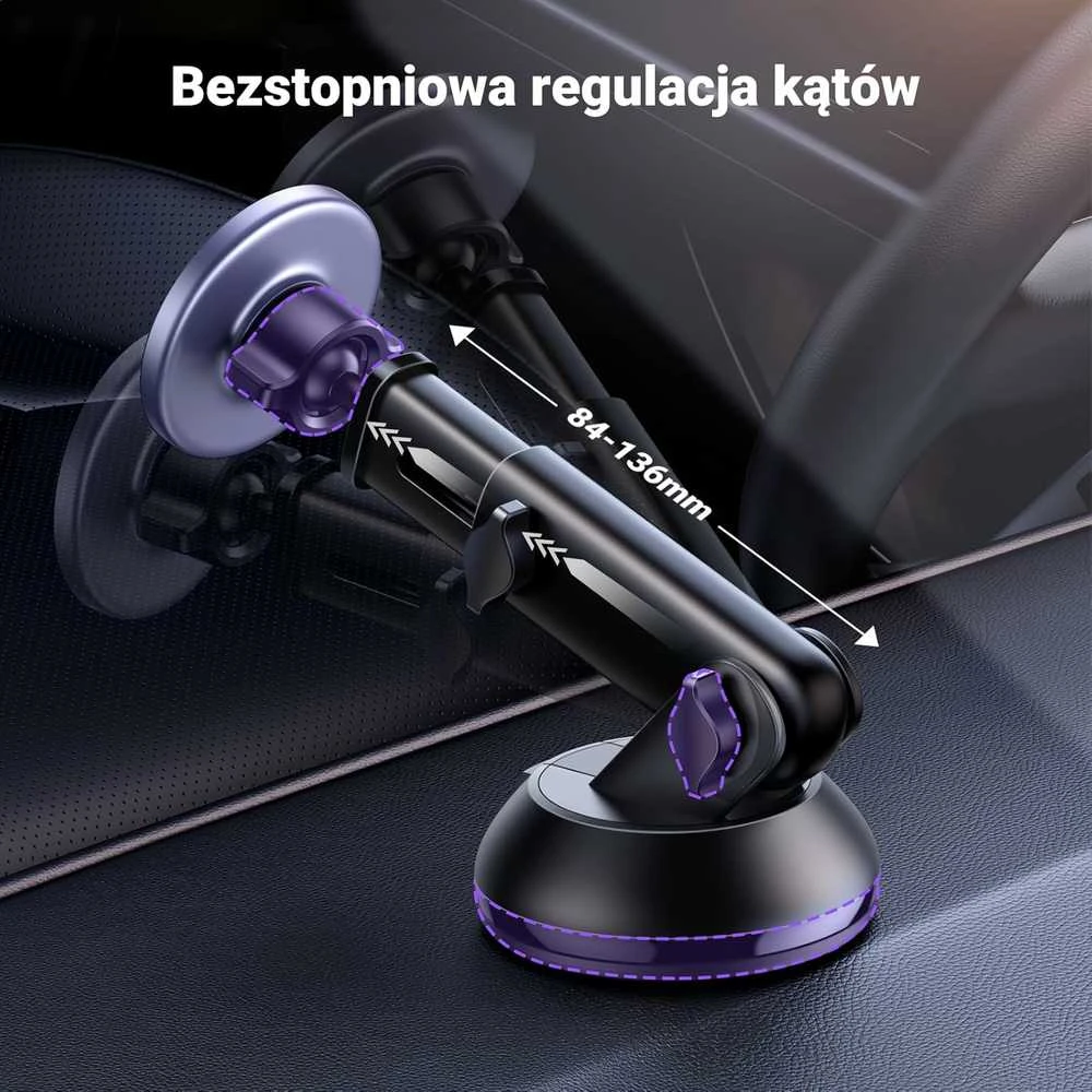 UGREEN magnetinis MagSafe automobilinis telefono laikiklis 2‑in‑1, mėlynas, 25704