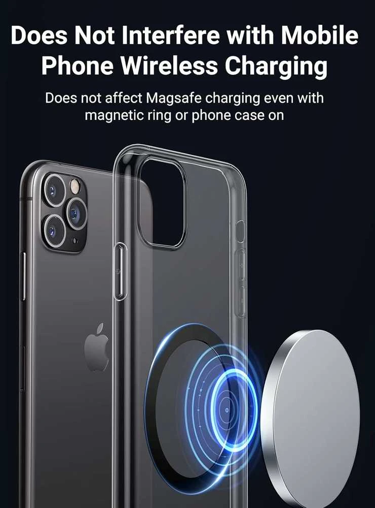 UGREEN magnetinis MagSafe automobilinis telefono laikiklis, juodas, 90527