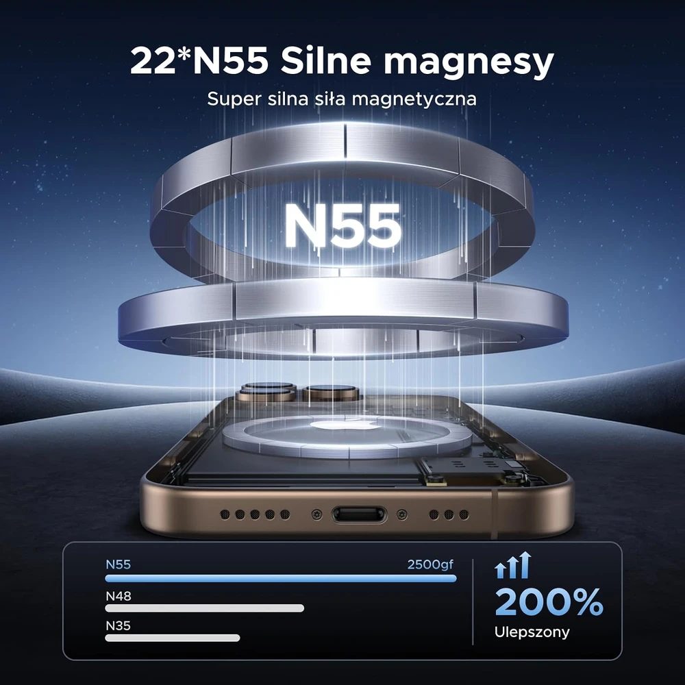 UGREEN MagSafe automobilinis telefono laikiklis N55, 360° pasukamas, 65187
