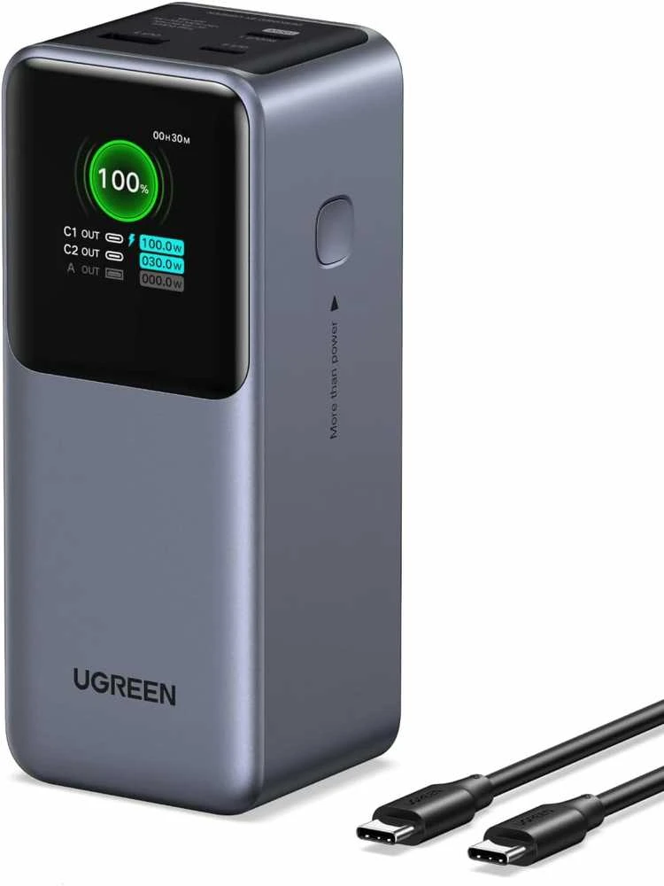 UGREEN nešiojama baterija (Power Bank) 20000mAh, 130W, greitasis įkrovimas