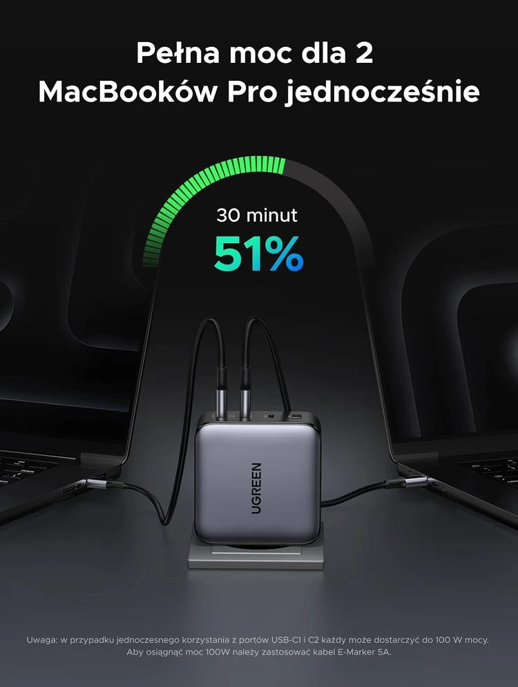 UGREEN Nexode tinklo įkroviklis 200 W su 4 USB jungtimis ir PD 3.1 140 W X764