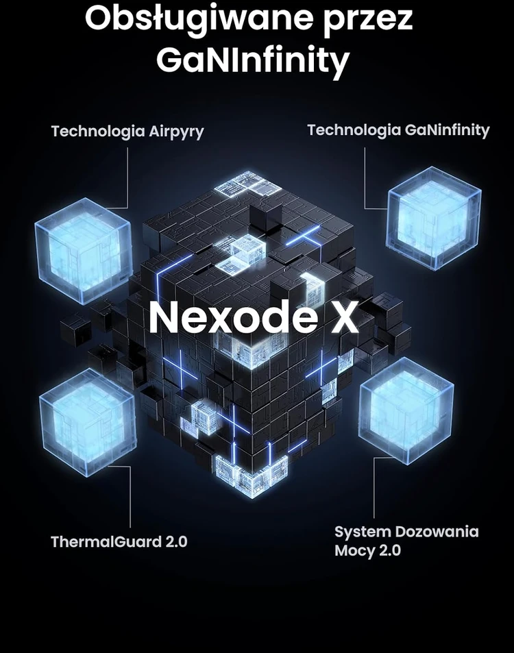 UGREEN Nexode X 100W GaN kompaktiškas 3x USB-C/USB-A sieninis įkroviklis, juodas