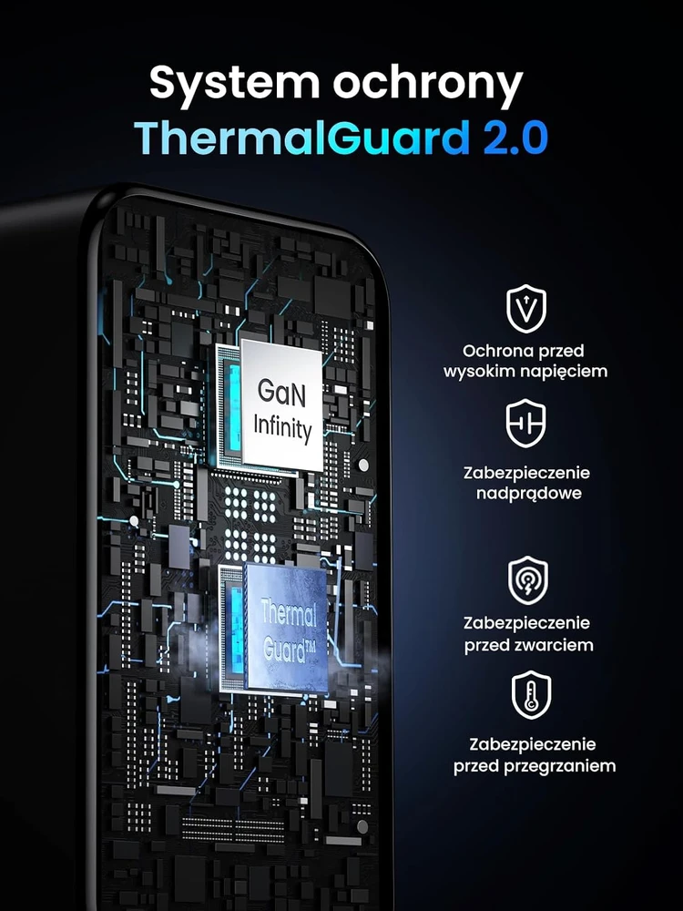 UGREEN Nexode X 100W GaN kompaktiškas 3x USB-C/USB-A sieninis įkroviklis, juodas