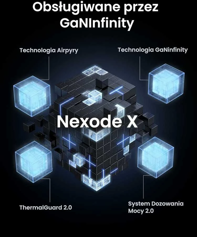 UGREEN Nexode X 100W GaN kompaktiškas 3x USB-C/USB-A sieninis įkroviklis, juodas
