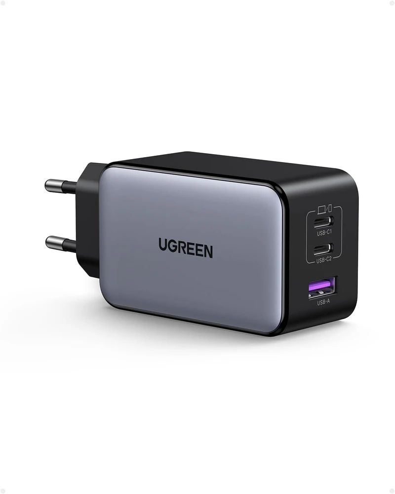 UGREEN Nexode X 100W GaN kompaktiškas 3x USB-C/USB-A sieninis įkroviklis, juodas