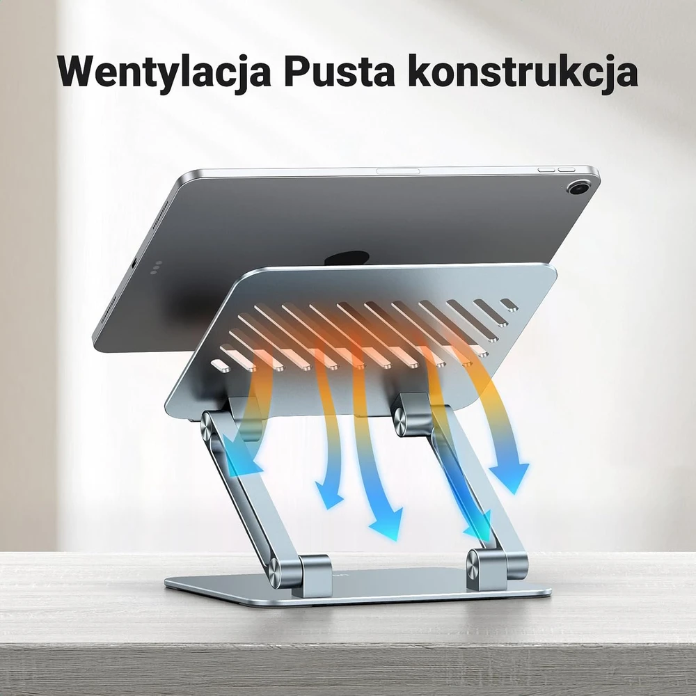 UGREEN reguliuojamas sulankstomas aliumininis planšetinio kompiuterio stovas iki 12.9 col., 90396