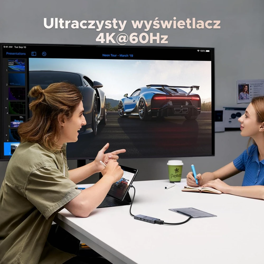 UGREEN Revodok 106 USB-C šakotuvas su HDMI 4K 60 Hz, 10 Gb/s ir PD 100 W AMUH12H