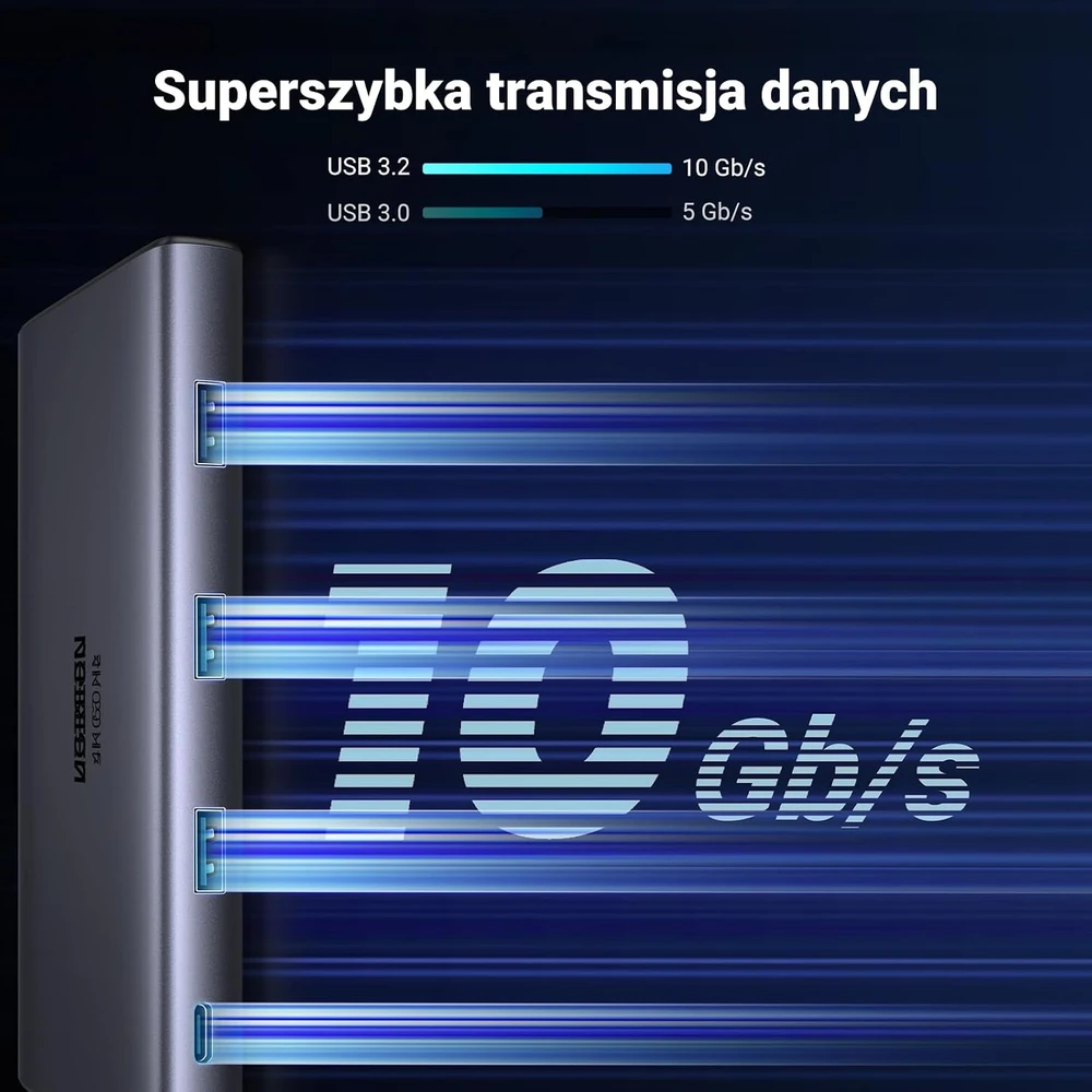 UGREEN Revodok Pro USB-C dokavimo stotelė 9 viename, 4K 60 Hz, PD 100 W, 15532
