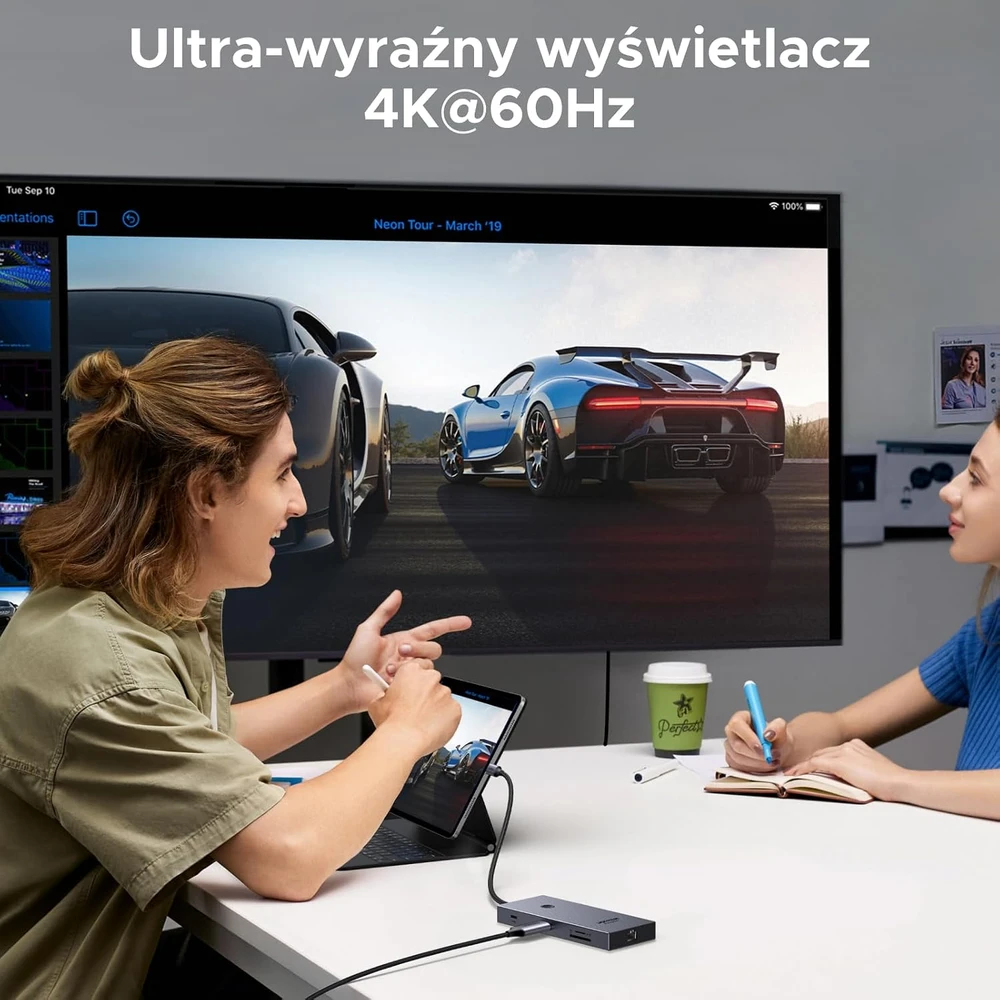 UGREEN USB-C 9 jungčių koncentratorius su 4K HDMI, 10 Gb/s ir PD 100 W, 75028