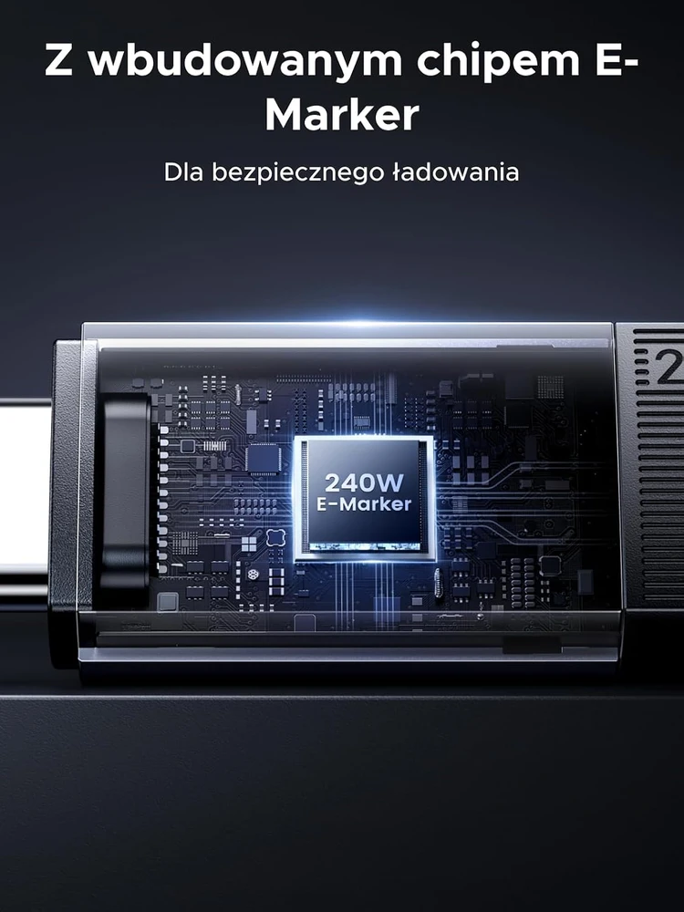 Kabelis USB C - USB C 1m USB4 240W 40Gbit/s 8K@60Hz Thunderbolt 4 suderinamas L705 UGREEN