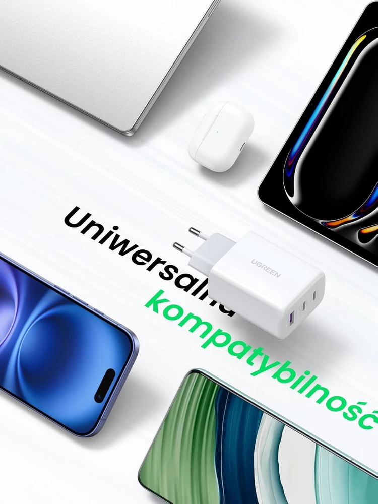 UGREEN USB-C tinklo įkroviklis 65 W su 3 prievadais ir PPS, CD275