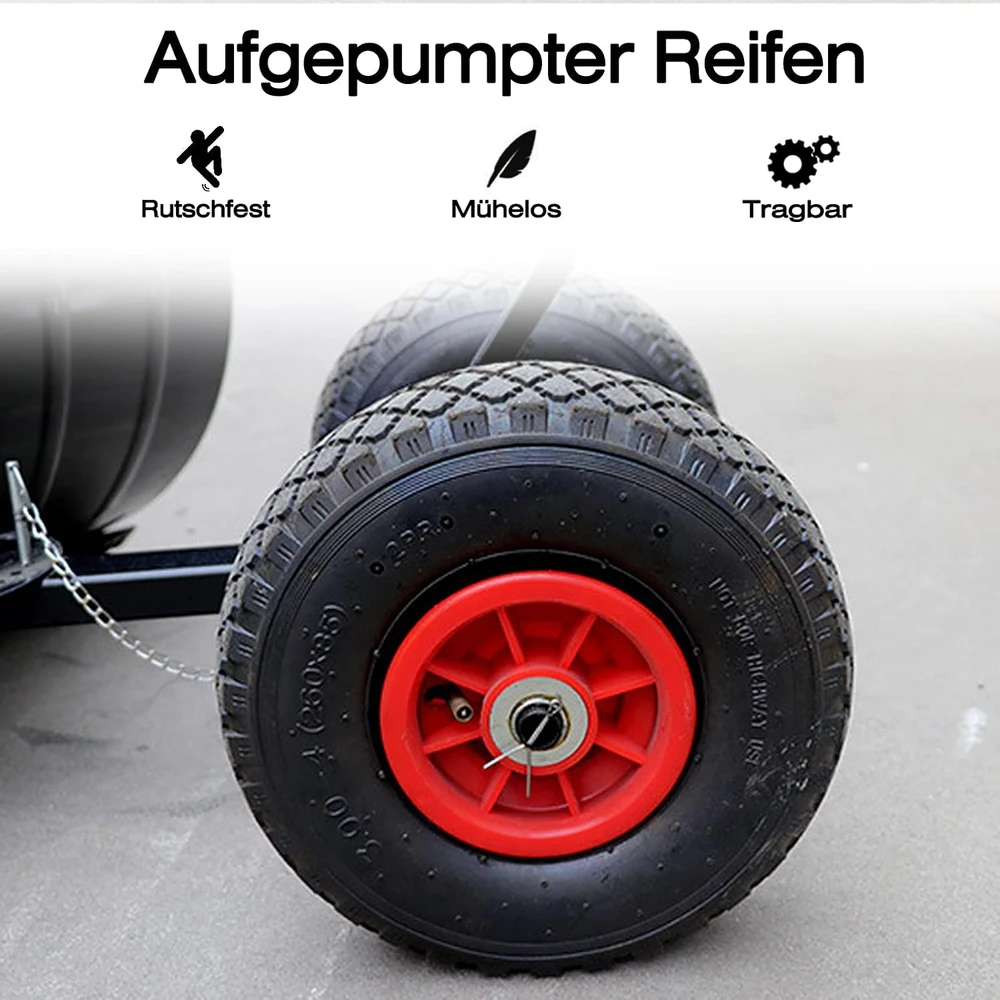 UISEBRT sniego stūmimo kastuvas su ratukais, 75 cm, reguliuojamas UIS-HAG6215