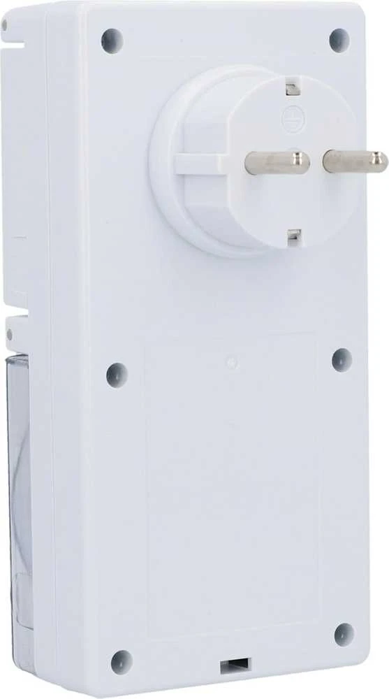 Unitec mechaninis dieninis laikmatis, IP44, 15 min intervalas, analoginis, baltas, 30981:UNITEC