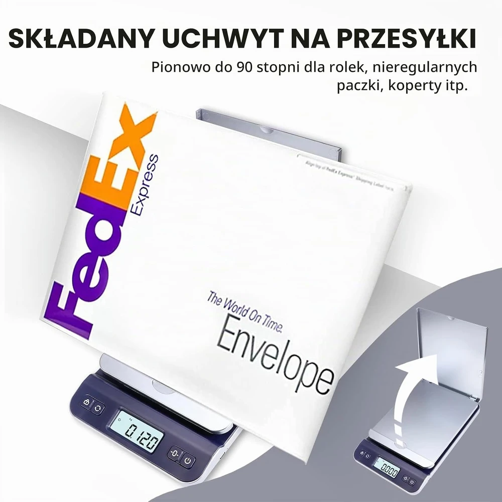 UNIWEIGH siuntų svarstyklės iki 39 kg su taros ir svorio fiksavimo funkcijomis UW-QP-S7-Mėlyna