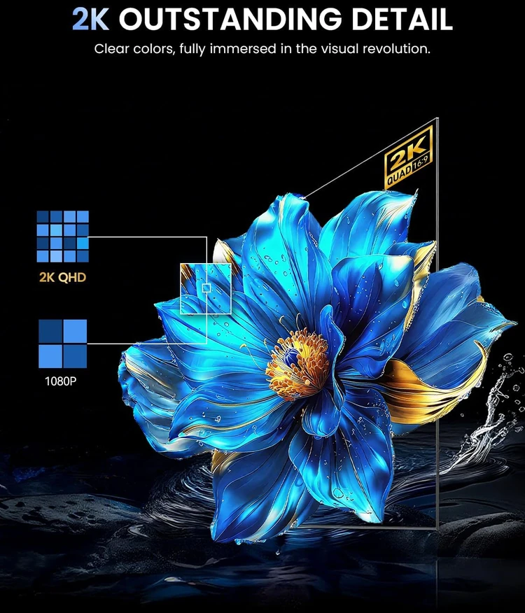 UPERFECT nešiojamas 24,5 col. QHD IPS monitorius, 165 Hz, UPERFECT-245-2K-165Hz