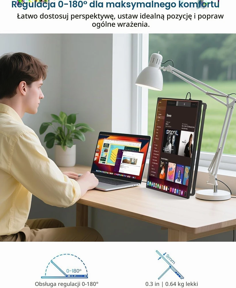 UPERFECT nešiojamasis monitorius 15,6 col. Full HD IPS 60 Hz M156A08