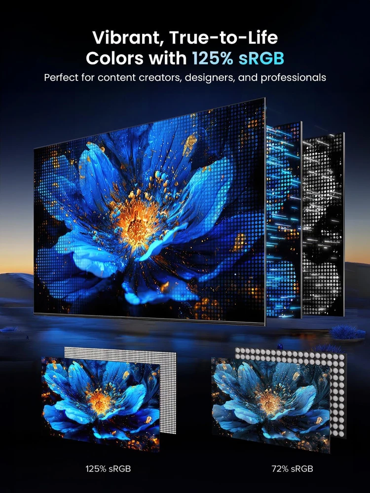 UPERFECT nešiojamasis žaidimų monitorius 18,5 col. FHD IPS 120 Hz 1920 x 1080