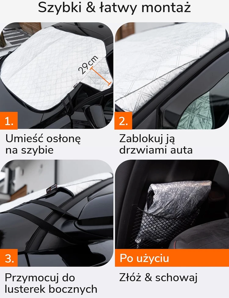 Upgrade4cars universali automobilio priekinio stiklo apsauga nuo šalčio ir saulės C3-x