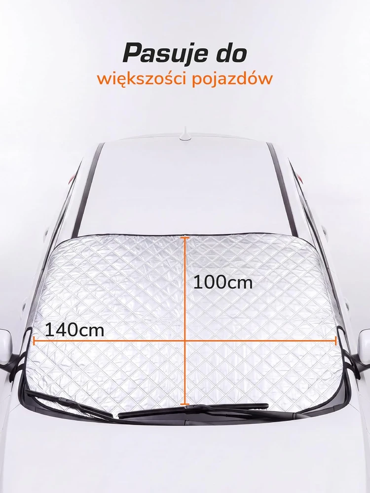 Upgrade4cars universali automobilio priekinio stiklo apsauga nuo šalčio ir saulės C3-x