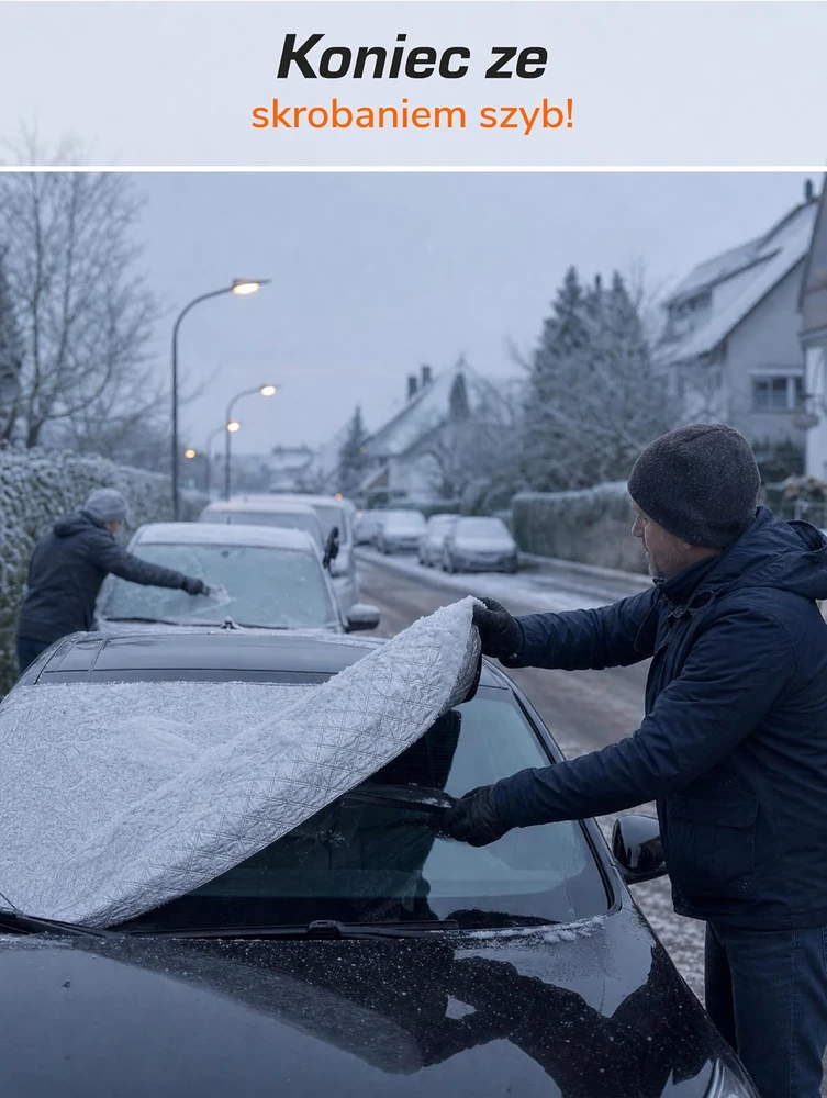 Upgrade4cars universali automobilio priekinio stiklo apsauga nuo šalčio ir saulės C3-x