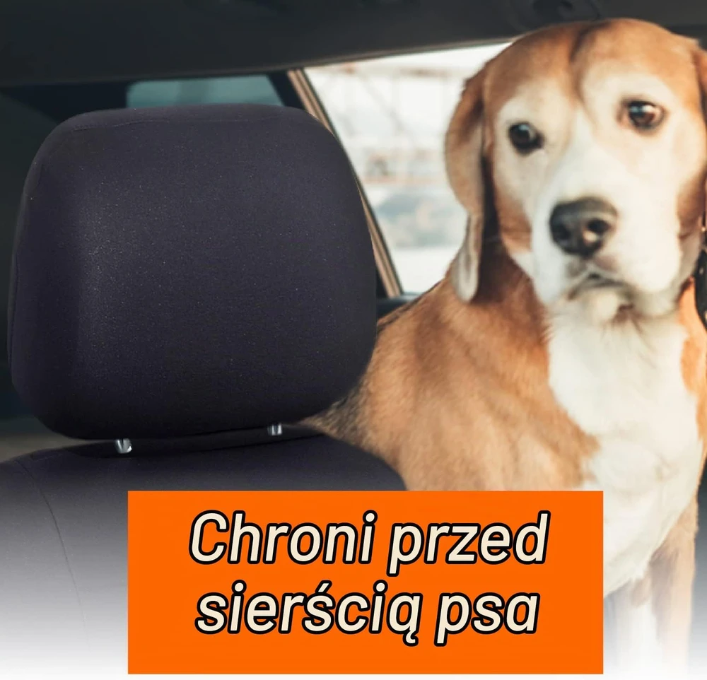 Upgrade4cars universalūs automobilio galvos atramų užvalkalai, poliesteriniai, 2 vnt., K-1