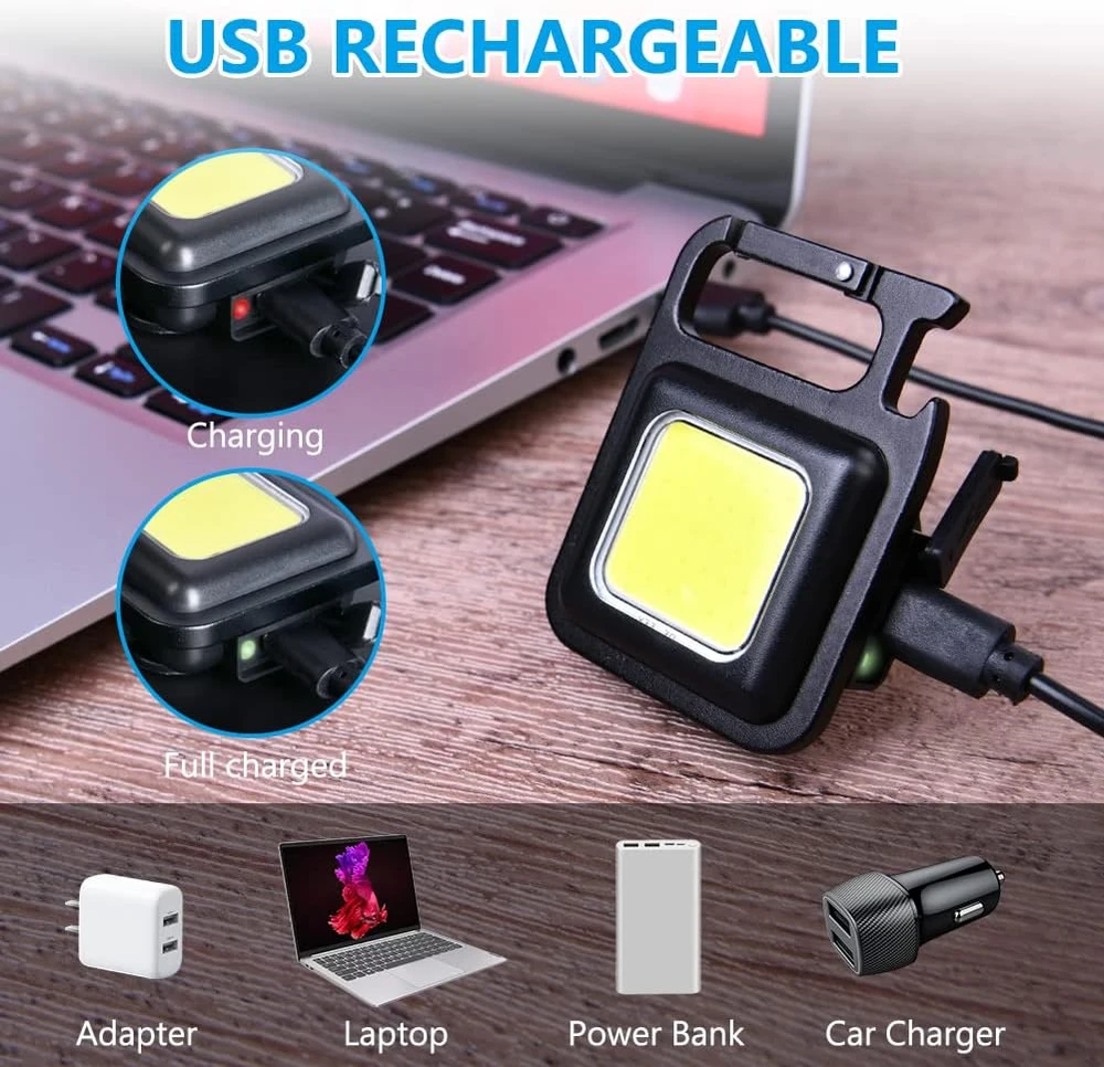 URAQT LED mini darbo žibintuvėlis 800 lm, USB-C, IPX5 U4-1P086YSDC221230-FBA