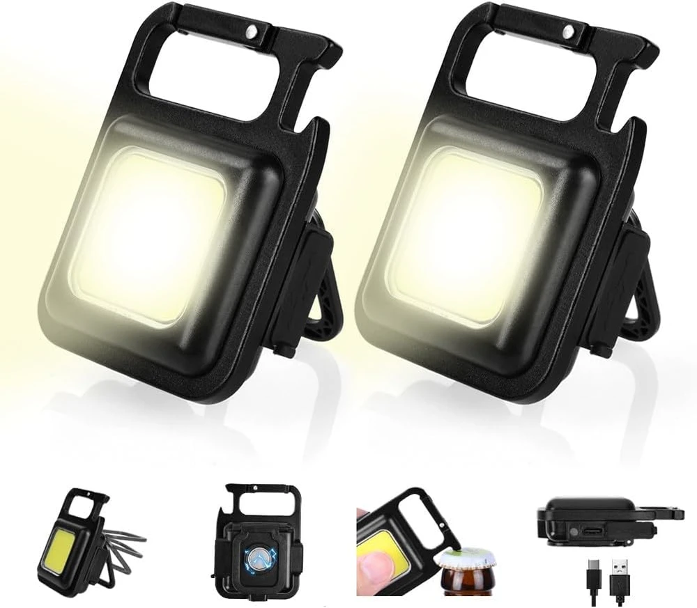 URAQT mini LED darbo žibintas su magnetiniu tvirtinimu, 800 lm, USB-C, 2 vnt.