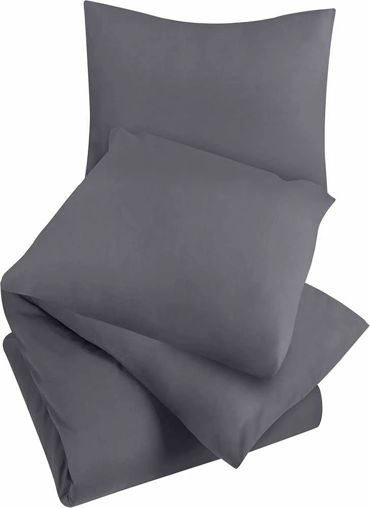 Utopia Bedding antklodės užvalkalų komplektas, 200 x 220 cm mikrofibra, 2 pagalvių užvalkalai, pilki