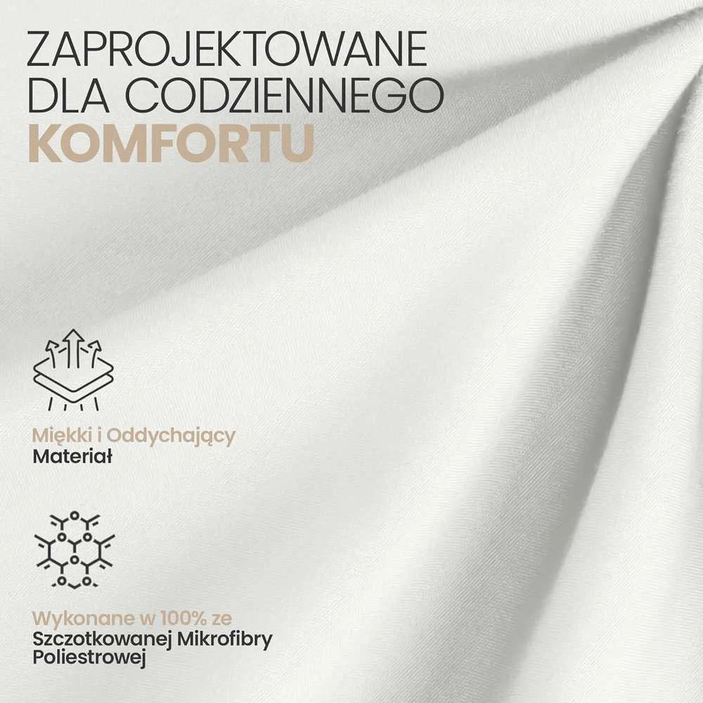 Utopia Bedding mikrofibros paklodžių su guma komplektas, 2 vnt., 90 x 200 cm, balta, 35 cm kišenė