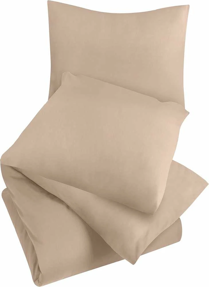 Patalynės komplektas Utopia Bedding mikrofibros poliesterio patalynės užvalkalų komplektas 200 x 200 cm, 2 pagalvių užvalkalai 80 x 80 cm, smėlinis
