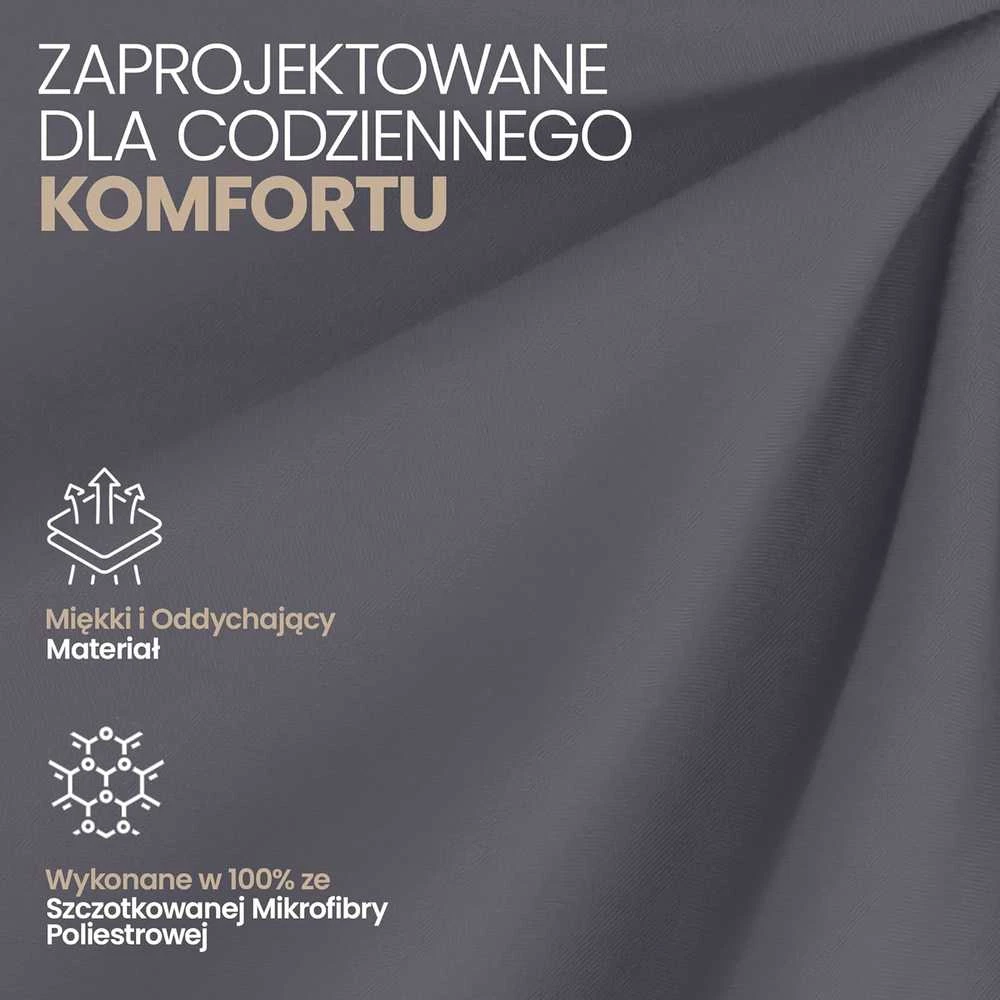 Utopia Bedding paklodžių su guma komplektas, 180 x 200 cm, 2 vnt., mikropluoštas, 35 cm gylio, pilka, OEKO-TEX sertifikuota