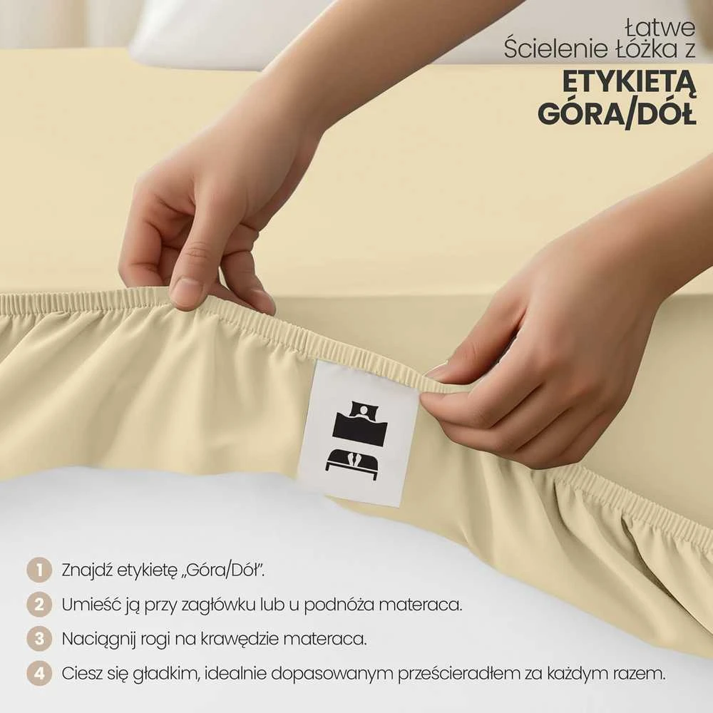 Utopia Bedding paklodžių su guma rinkinys 2 vnt., mikropluoštas, 180 x 200 cm, 35 cm kišenė, smėlio spalvos