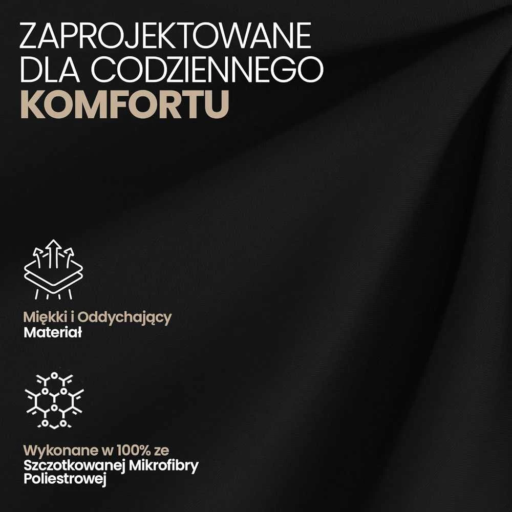 Utopia Bedding paklodžių su guma rinkinys 180 x 200 cm, juodas, mikrofibra, 35 cm kraštų aukštis, 2 vnt.