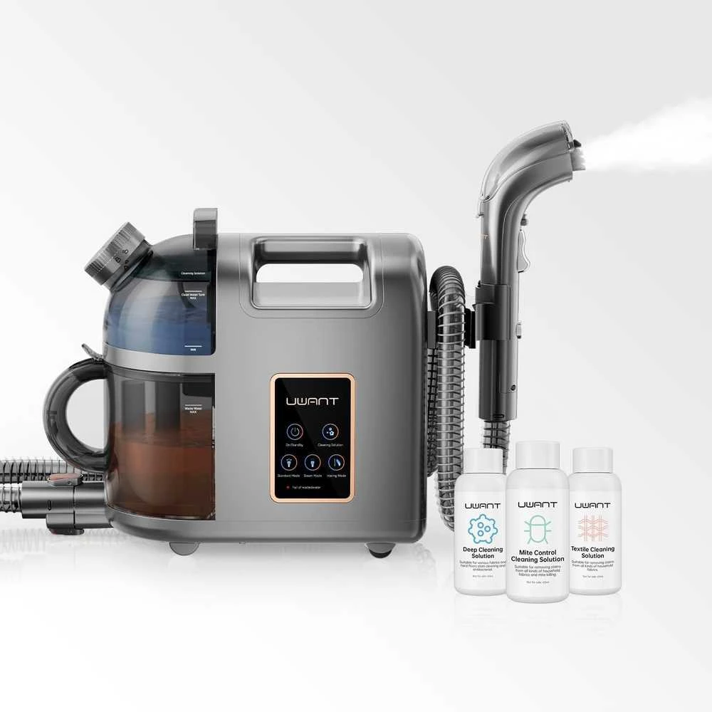 UWANT B200 12000Pa 1900W skalbimo dulkių siurblys su Deep Cleaning valymo garais funkcija - pilka