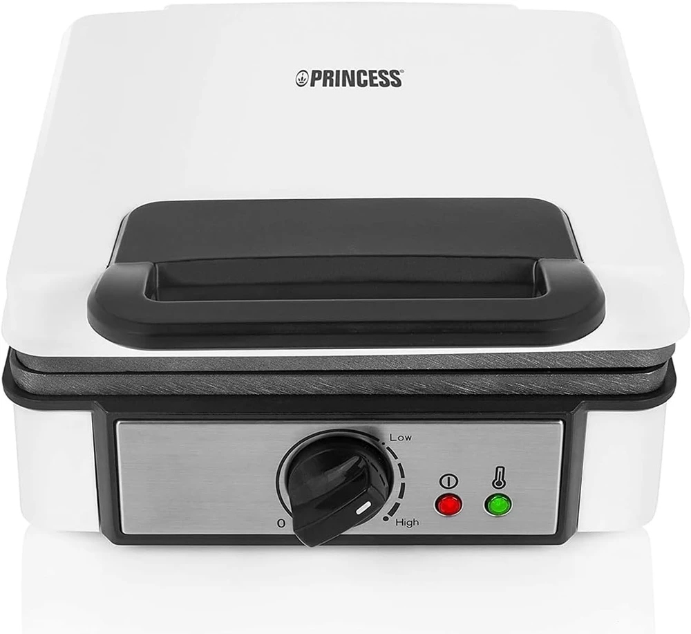 Vaflinė Princess Waffle makers 132397 Baltas, 1200 W, Rectangular, Vaflių skaičius 2