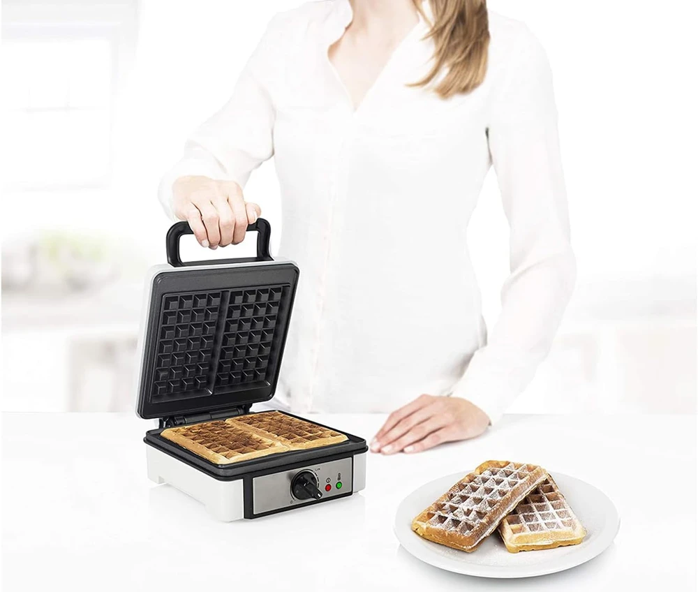 Vaflinė Princess Waffle makers 132397 Baltas, 1200 W, Rectangular, Vaflių skaičius 2