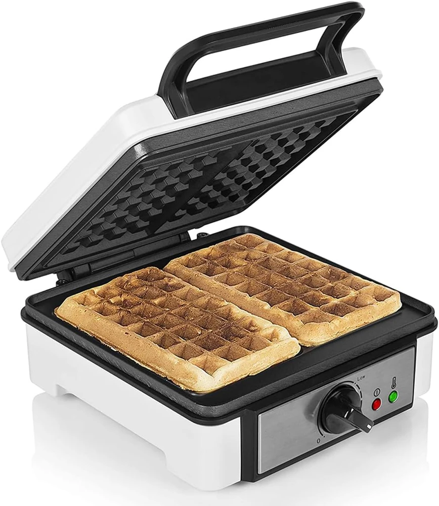 Vaflinė Princess Waffle makers 132397 Baltas, 1200 W, Rectangular, Vaflių skaičius 2