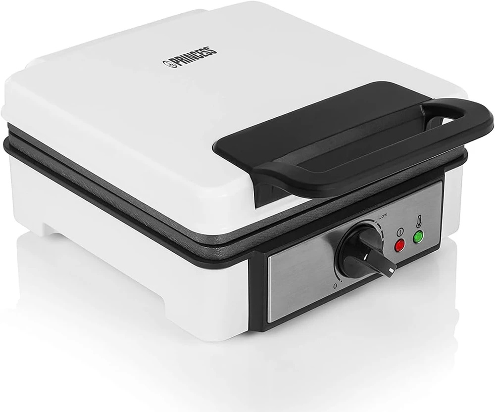 Vaflinė Princess Waffle makers 132397 Baltas, 1200 W, Rectangular, Vaflių skaičius 2