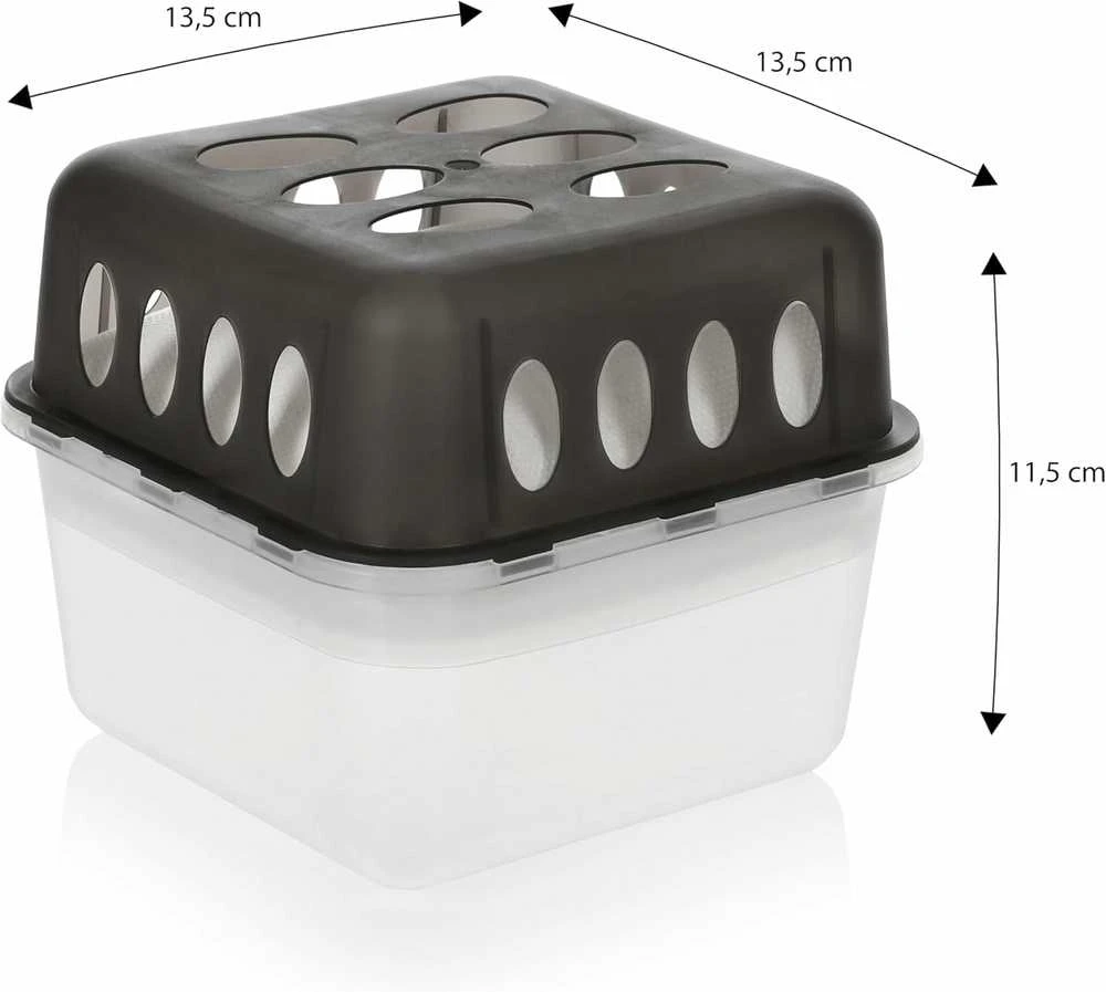 Sausintuvas Vaily drėgmės surinkėjų rinkinys, 4 indai su 8 x 400g granulėmis, iki 40 m²