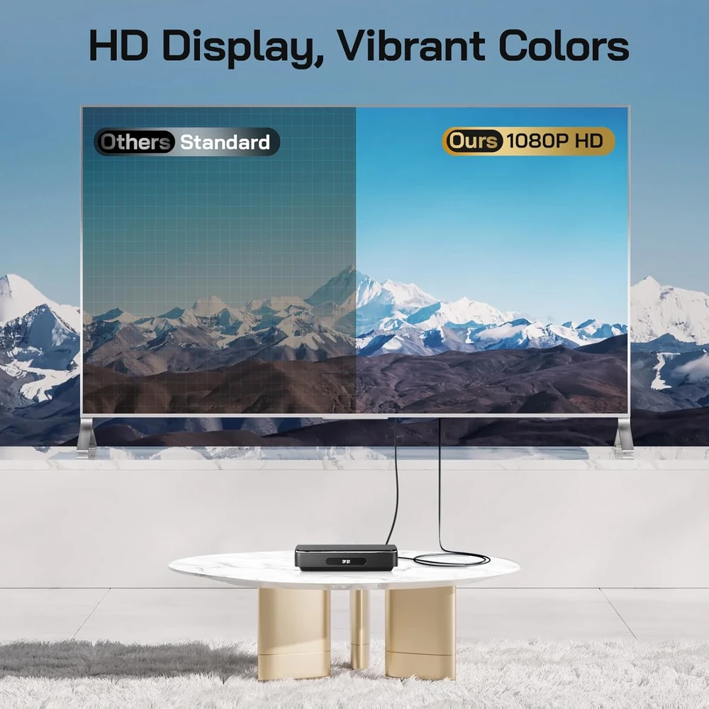 Vaizdo grotuvas WOLFANG DVD grotuvas su HDMI 1080p, USB ir kelių regionų palaikymu WDV03