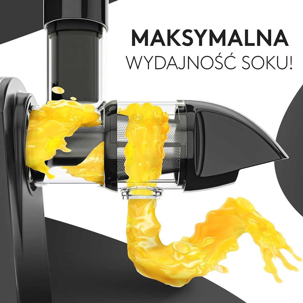 Vandenberg lėtaeigė sulčiaspaudė 150 W, plieninė, reverso funkcija, VB002