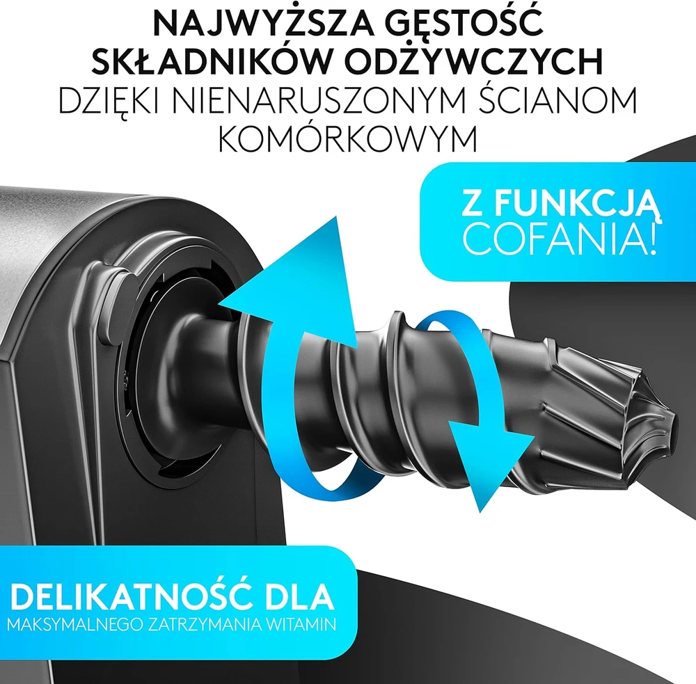 Vandenberg lėtaeigė sulčiaspaudė 150 W, plieninė, reverso funkcija, VB002