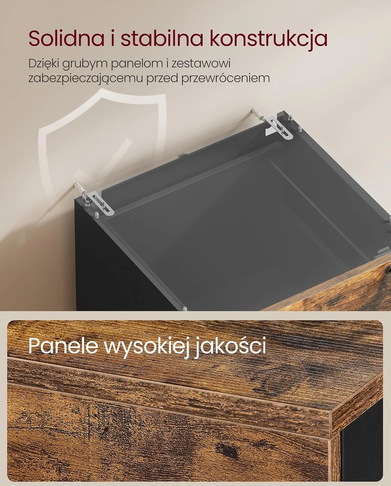 VASAGLE dokumentų spinta su 4 rakinamais stalčiais